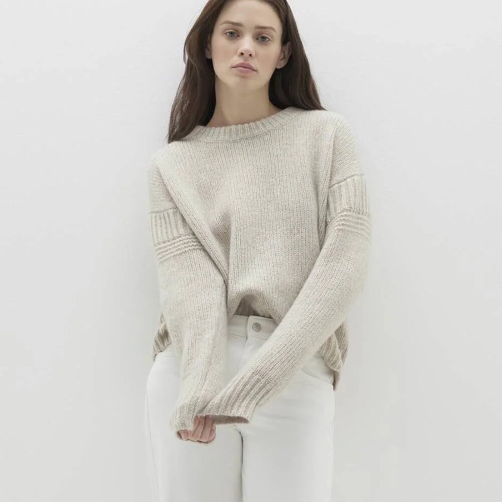 NakedCashmere Cashmere & Silk Luxury ARCTIC Sweater